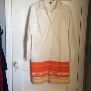 ☀️ Cream button up Ann Taylor dress